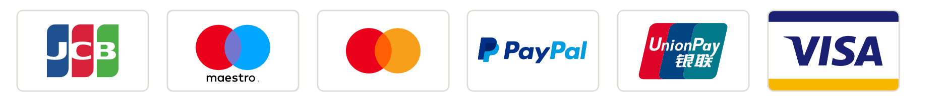 Accepted payment methods